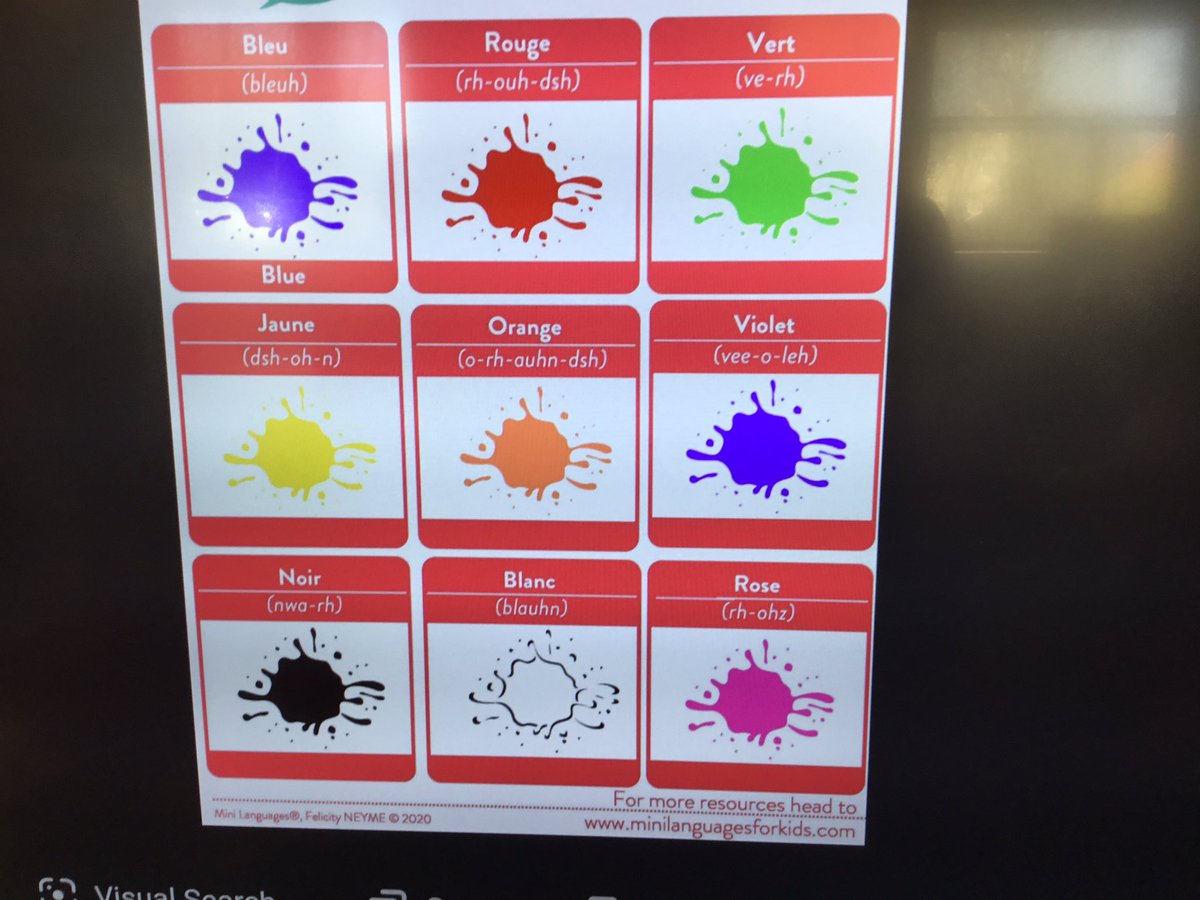 StrettonStMatts's tweet photo. We have been learning to say a few colours in French. 
#SSM #SSMRecption #SSMUnderstandingtheworld #SSMFrench https://t.co/YrbNFhOXF2