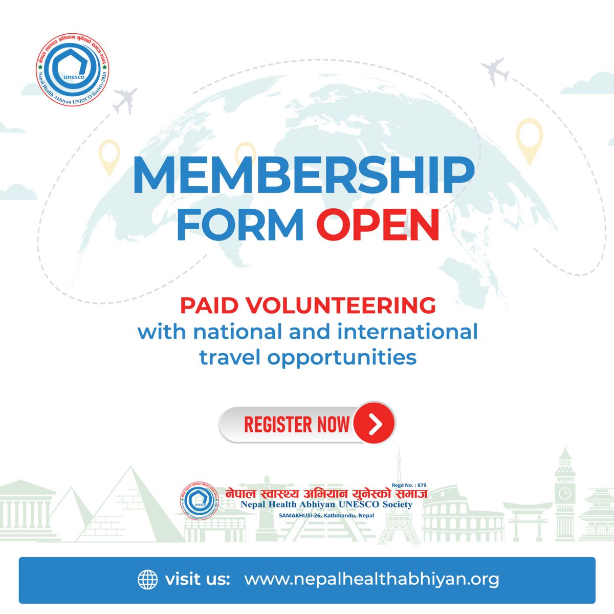 NepalUnesco's tweet photo. Membership Form is finally open.🤗
https://t.co/okqAdE2tKL

For further inquiry Please DM us.📩
Bank Details👇️
Bank Name: Prabhu Bank
Account Name:  Nepal Health Abhiyan UNESCO Society
Account Number: 1090152410200012
https://t.co/wkZ11Pv95r 
#nepalhealthabhiyan #membership #un https://t.co/MroyUuSUYO