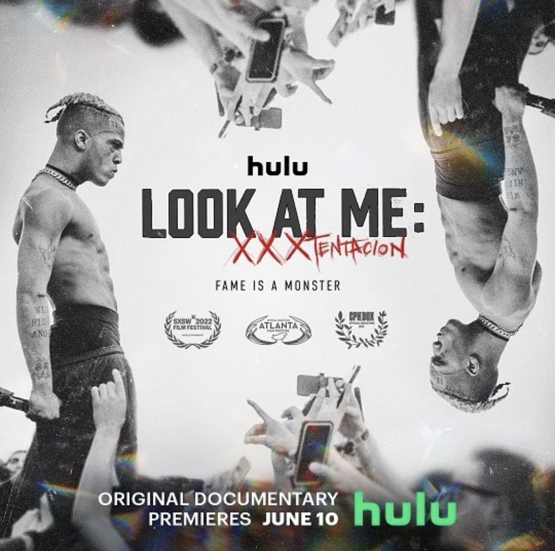 eliasvro's tweet photo. LOOK AT ME: XXXTENTACION 

Releasing on Hulu June 10th 🔥 https://t.co/XgO6uETE2d