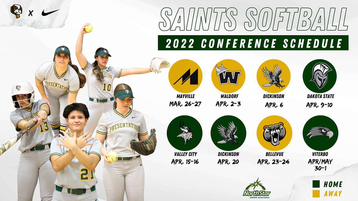 PCSaintsSB's tweet photo. It’s almost time for Conference Play! 🥎 Here is a copy of our schedule for the rest of this year. 

#Team21 x #OwnIt https://t.co/qRhZqvbegh