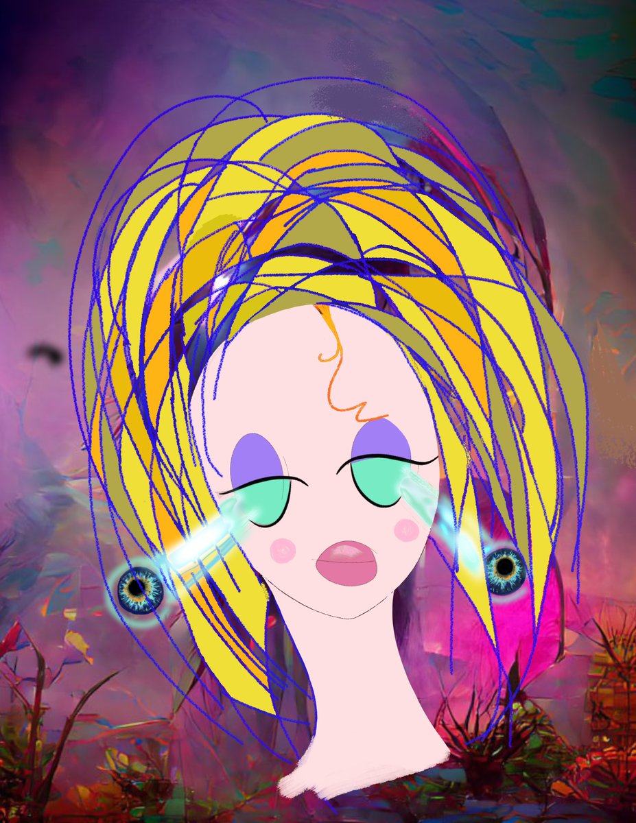 NuttyArty's tweet photo. "Mistical girl" from "War and Peace". Premonitions of trouble on a mystical level. #Ukraine  #tezos #NFTs #StopWarInUkraine https://t.co/9uwI73cRVW https://t.co/2ADYIUwqpO