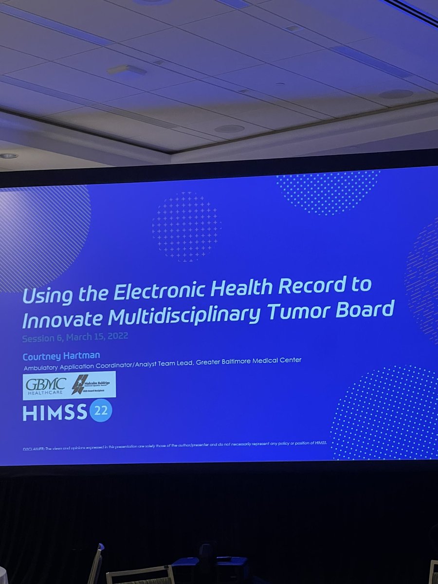 jaredcotta20's tweet photo. Jumping right into precision medicine for my first education session at #HIMSS2022 #PrecisionMedicine https://t.co/qz4qFXduT1