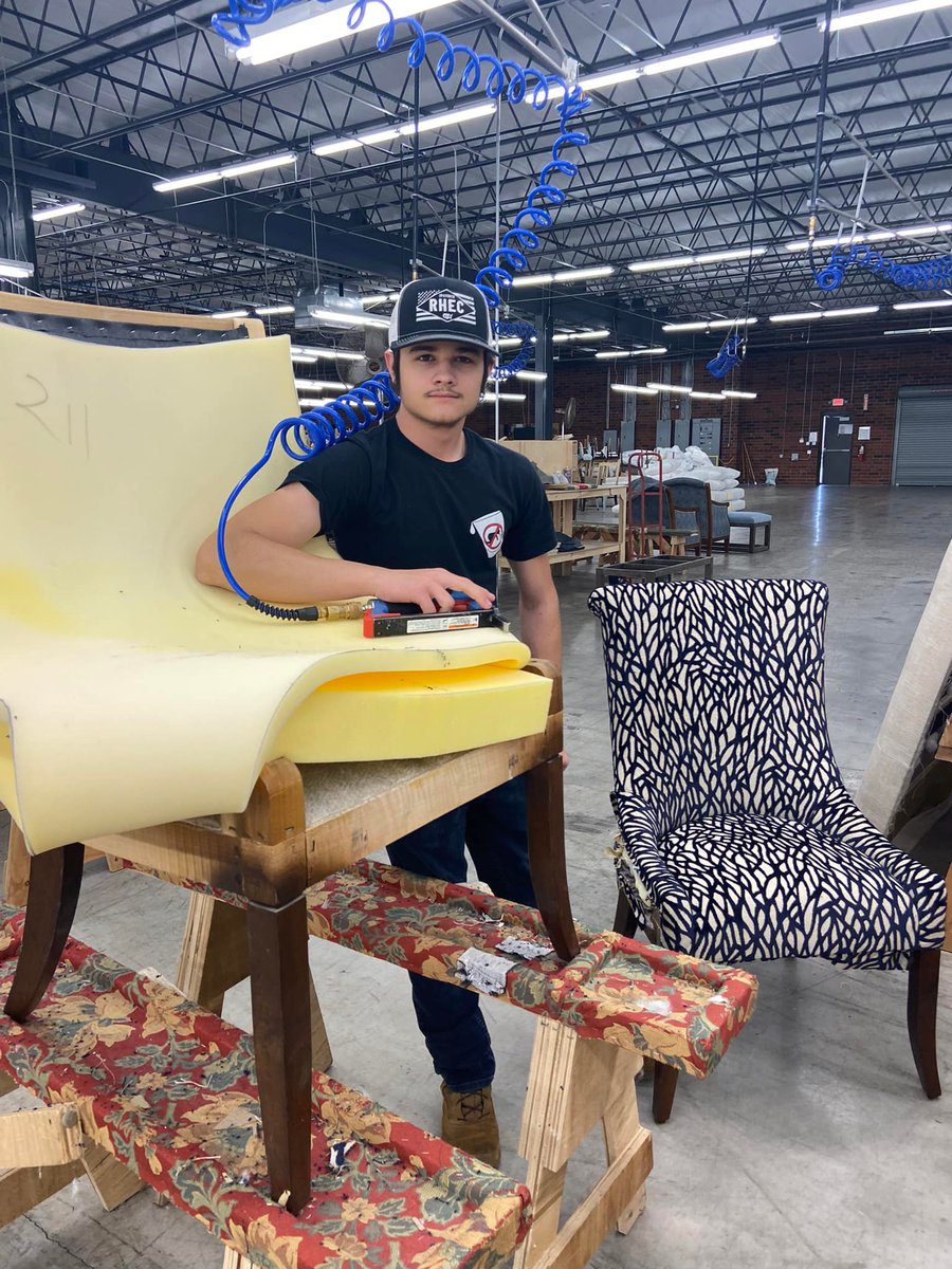 CatawbaValleyCC's tweet photo. A beautiful process! Take a look at how a chair begins and ends at the CVCC Furniture Acdemy!
If you're looking to start your career in the furniture industry, our next Fundamentals class starts on May 3rd. For more info and to register visit: https://t.co/Uk134LX692. #BeCVCC https://t.co/RaLhi4MtR0