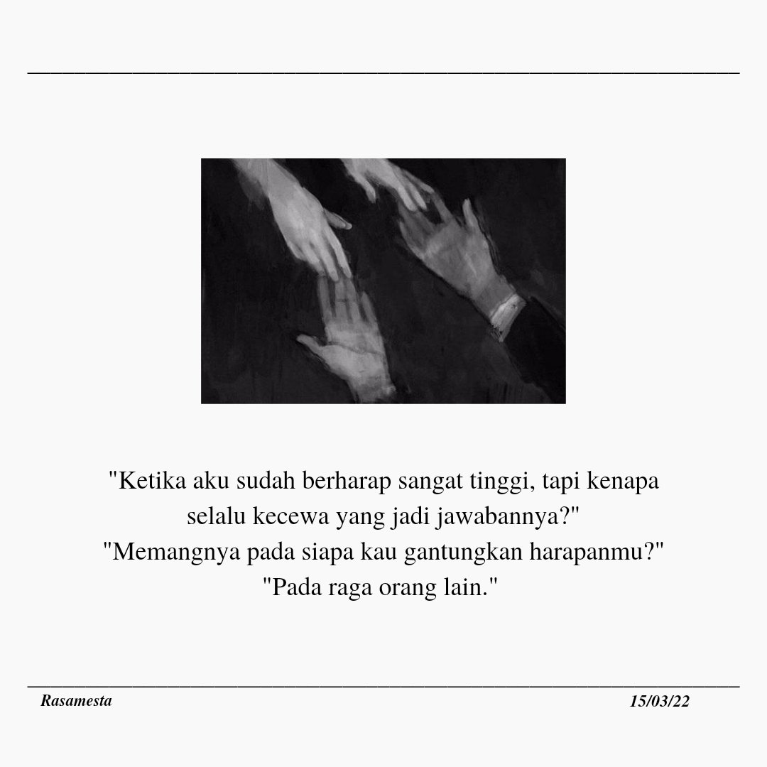 literarybase's tweet photo. Karya | Tentang harapan dan kecewanya. https://t.co/T6wYSifLO7