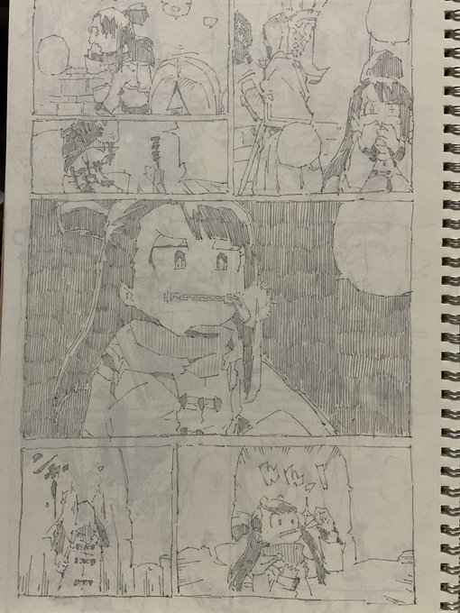 #イラスト リトルウィッチアカデミア模写 p13〜16 