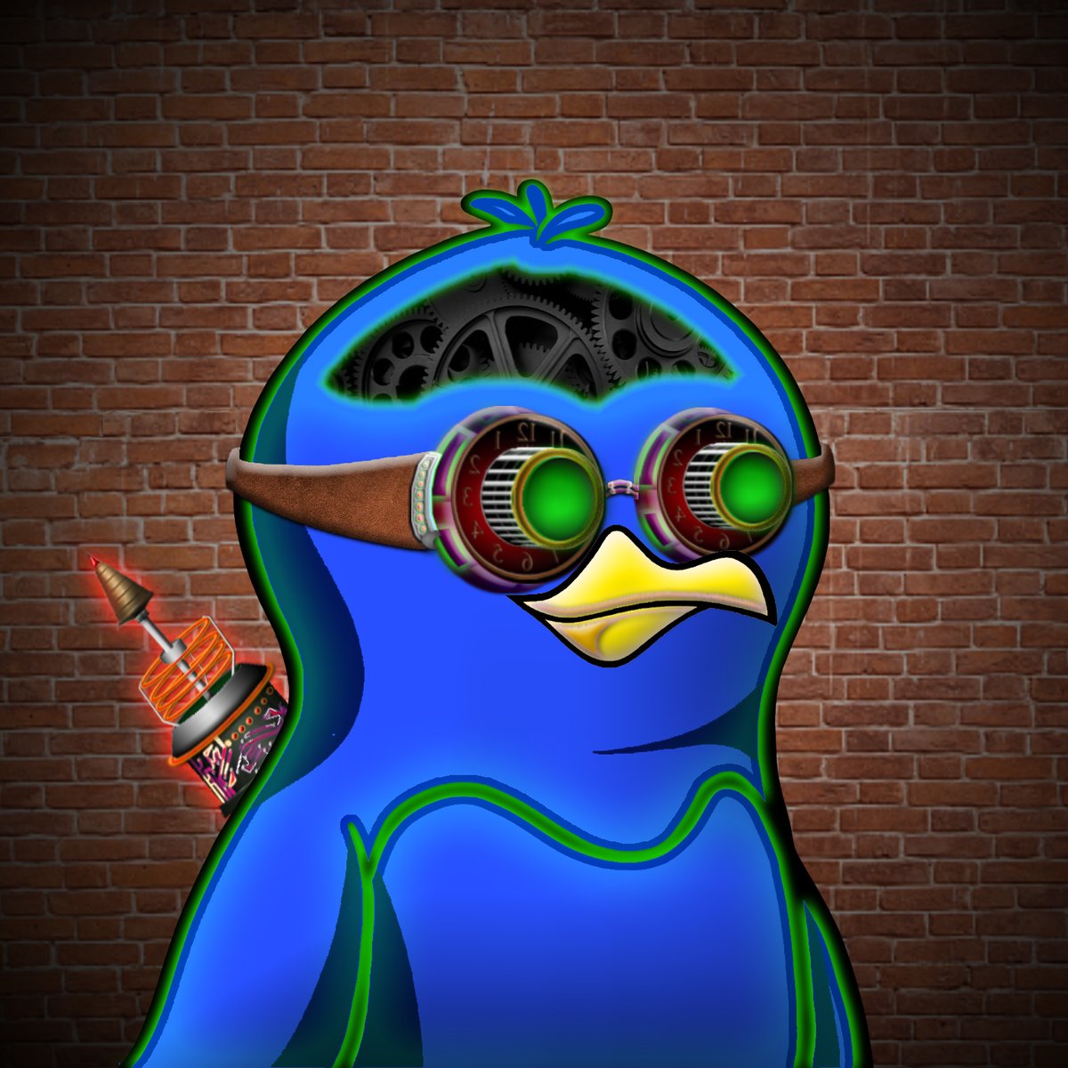 BKP_ART's tweet photo. Throwing down my last minute entry to the #penguinkarts edit contest.  Calling this baddie 
⏳⏳⏳⏳⏳⏳
"Time Warrior"
⌛️⌛️⌛️⌛️⌛️⌛️
@penguinkarts let's  Race!!!! 
#P2E #NFTcollection #nfgaming #FreeToPlay https://t.co/MpKKDEwcdV