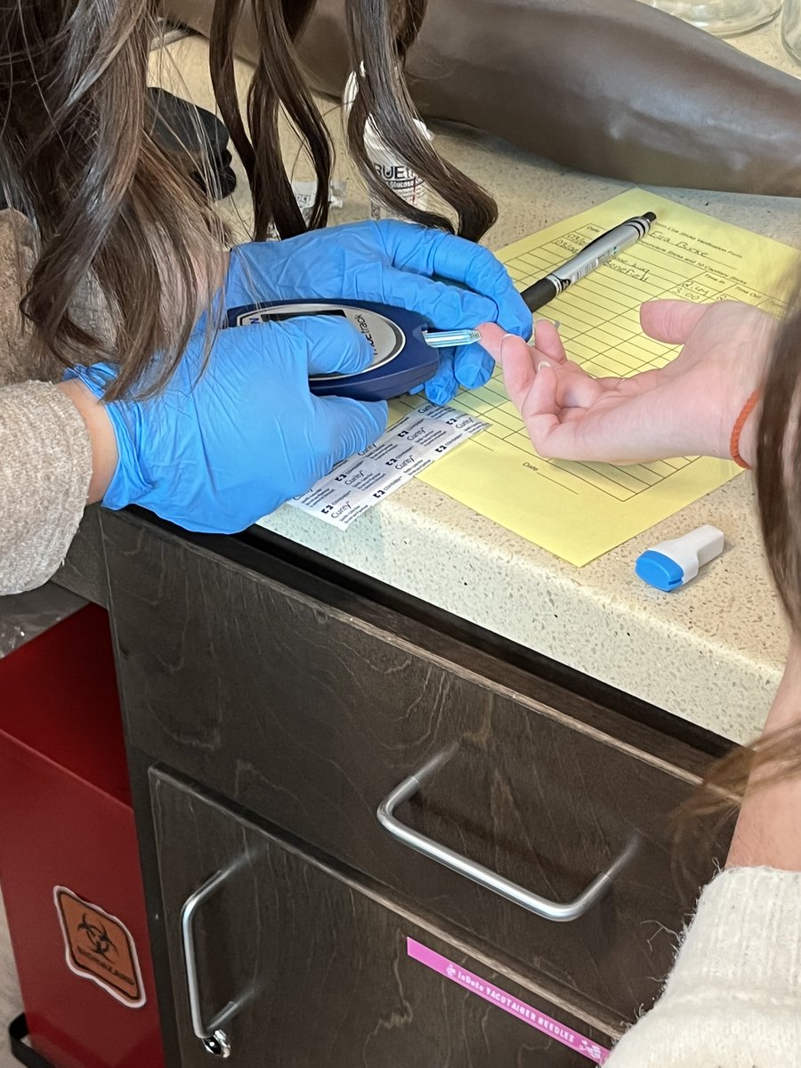 RcsCareer's tweet photo. Students in the healthcare pathway put their new knowledge into practice! They learned how to do Phlebotomy sticks in class. It's a job that local nurses and healthcare officials say is in high demand, so teaching our students will set them up for success after graduation.#1rome https://t.co/09f7fUcnh7