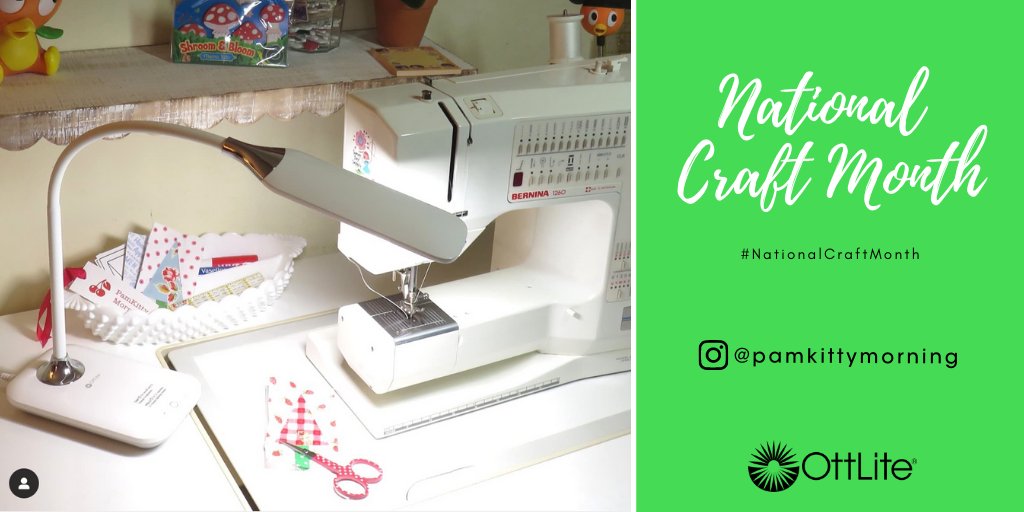 OttLite's tweet photo. It's National Craft Month! 🧵✂️🧶🎨
Check out Social Shares https://t.co/XB23WTOLRl to see posts from our talented OttLite community. Tag @OttLite_Official on Instagram and you may see your post featured!
⠀
📷: @pamkittymorning
⠀
#NationalCraftMonth #SeeHealthier #OttLite⠀ https://t.co/bFEHmEOAkr