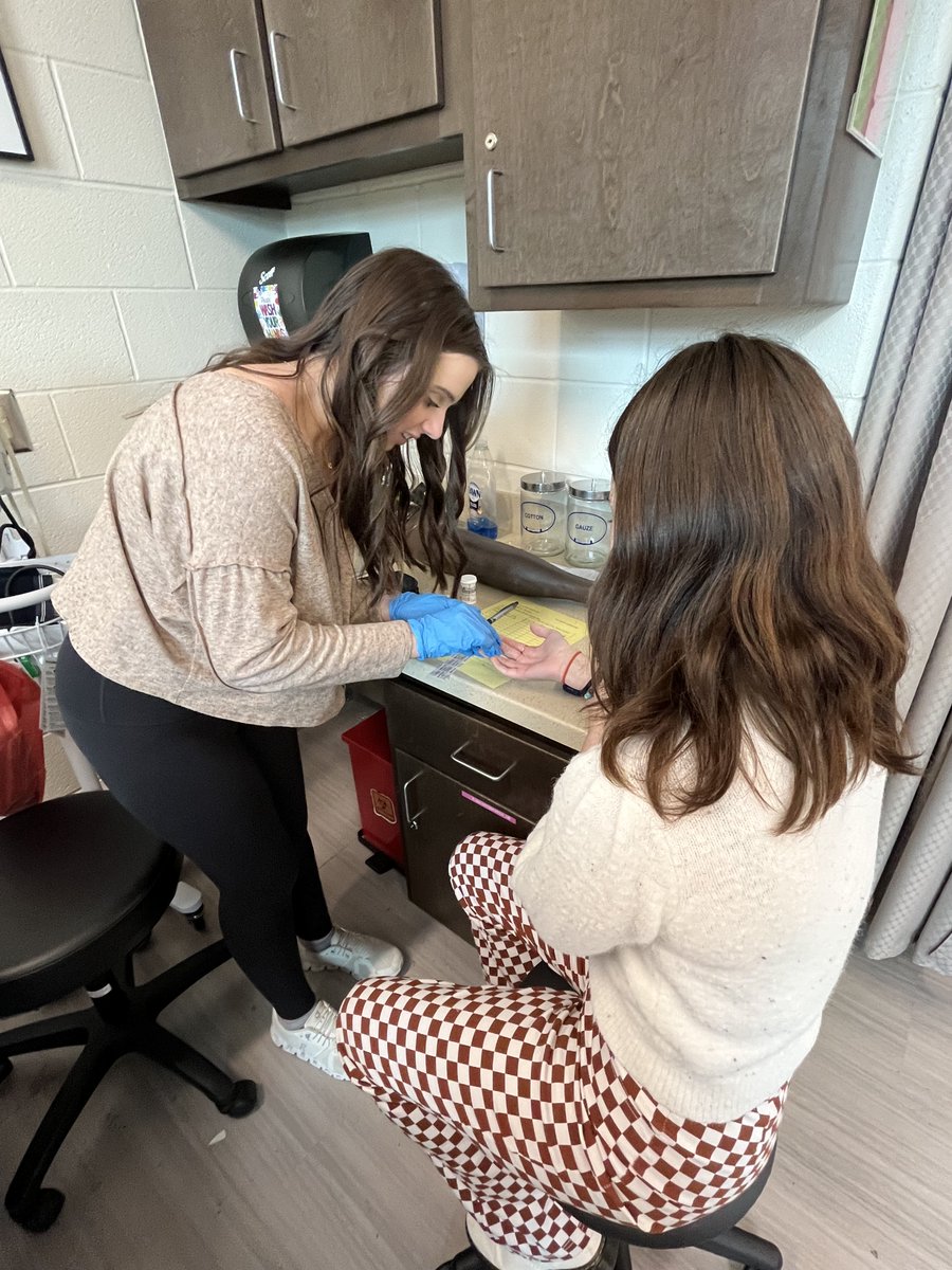 RcsCareer's tweet photo. Students in the healthcare pathway put their new knowledge into practice! They learned how to do Phlebotomy sticks in class. It's a job that local nurses and healthcare officials say is in high demand, so teaching our students will set them up for success after graduation.#1rome https://t.co/09f7fUcnh7