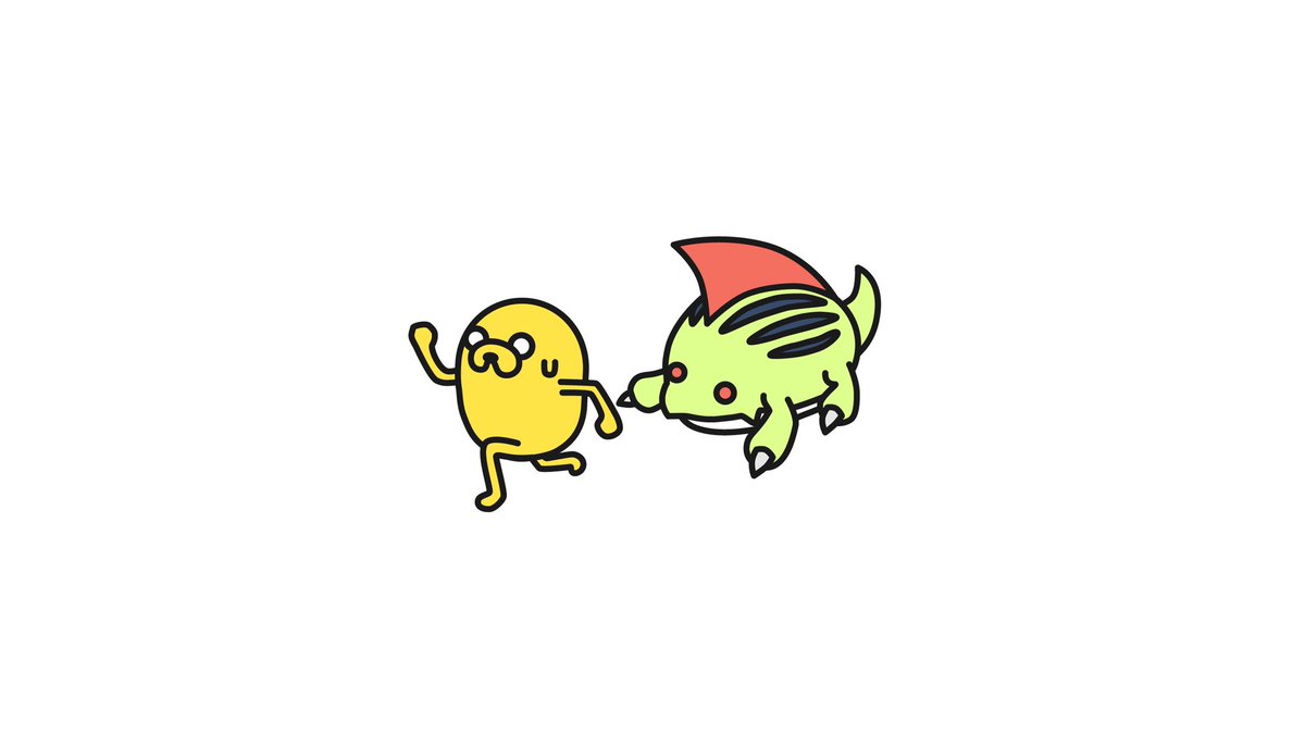 kutibero's tweet photo. ちっちゃいジェイク #モドキベタモン #Modokibetamon #デジモン #Digimon #ジェイク #Jake  #アドベンチャータイム #AdventureTime https://t.co/Tq1Br1KBwq