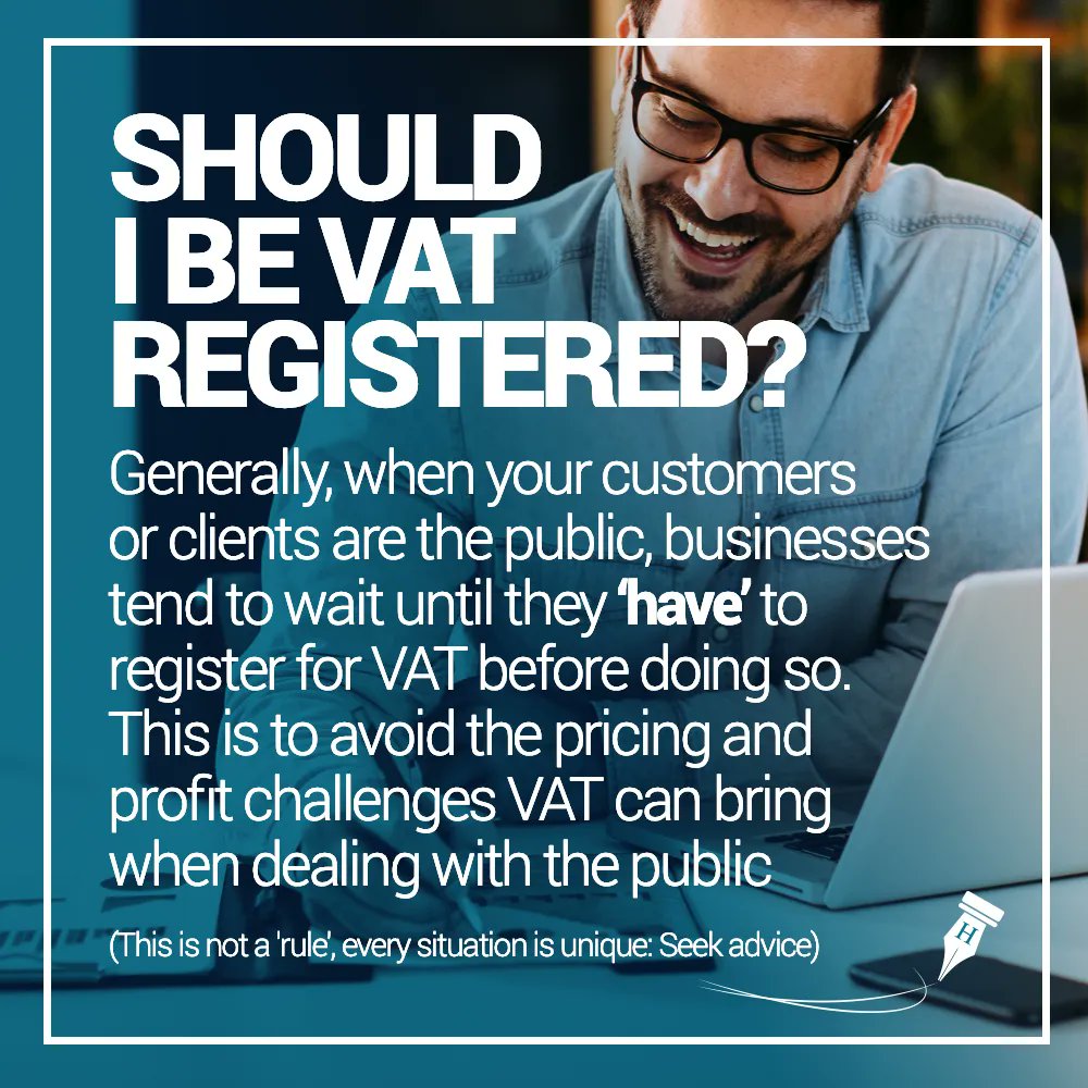 HeelanAssocs's tweet photo. There are sometimes when registering for VAT can be beneficial to your company, but for most B2C the negatives outweigh your gains.  ND: Always seek PROFESSIONAL advice on your exact situation.
#VATTips #BusinessTips https://t.co/qewIIrtx0c