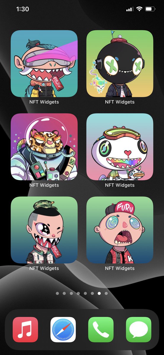 It’s hard to beat karafurus on the home screen! <a href="/KarafuruNFT/">Karafuru</a> <a href="/gradyedbertnft/">gradyedbert</a> 🔥😮                                                                              Make your own NFT Widgets!

apps.apple.com/us/app/nft-wid…