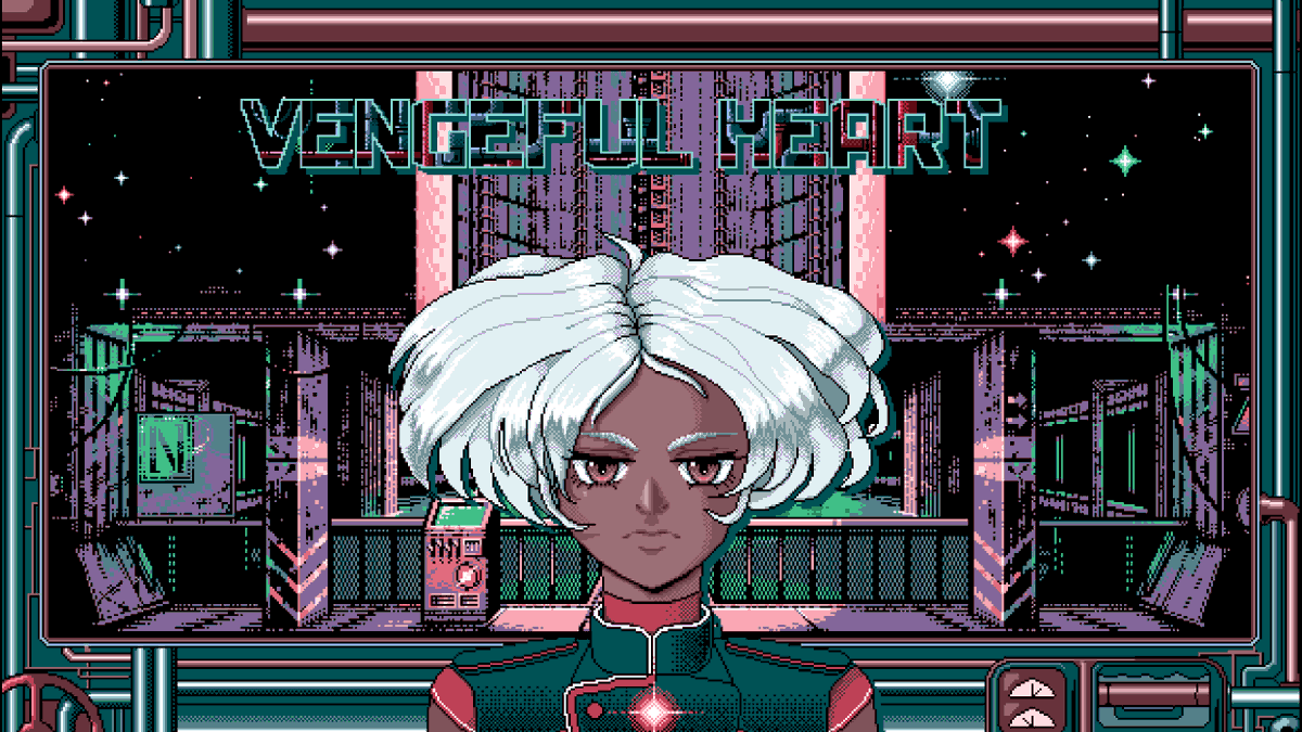 TopHatStudiosEN's tweet image. VENGEFUL HEART comes to console at the end of this month!

In a world after the water has run out, hydraulic engineer Josephine falls victim to a corporation's schemes. Left broken, penniless and homeless, will she have her vengeance on the system? 

Switch/PS4/PS5/XB/EGS