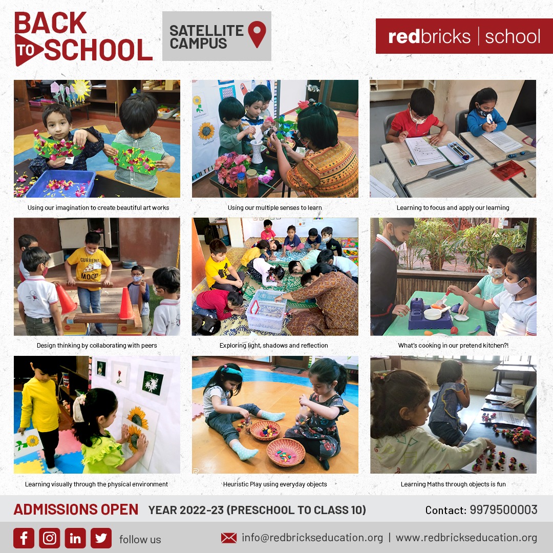 Redbricks's tweet photo. Our Preschoolers and Grade 1 students back to Satellite campus... !!
#schoolsofinstagram #schoolsofindia #redbricksfoundation #eyp #youngchildren #admissionsopen #Ahmedabad https://t.co/x1jQVvwrv2