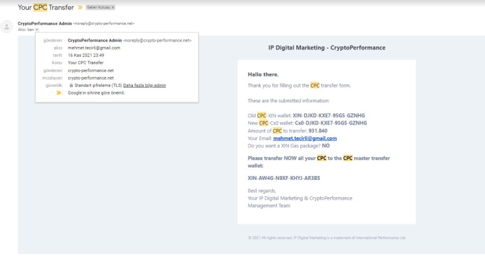 mhmttcrl's tweet photo. @CryptoPerforma1 I have at hand the correspondence of the entities I refer. I proceeded according to your instructions. After all, you scammed me. #fraud #CPCoin is scam. They confiscate our assets. #fraud https://t.co/hZKeDBOQea