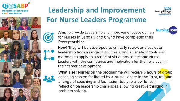 QI_Team_SABP's tweet photo. 🚨📢 Are you a Band 5/6  post preceptorship @sabpnhs nurse? Look here! We’re proud to be able to offer cohort 2 of our Leadership and Improvement for Nurse Leaders programme. Applications are open now, just follow this link:https://t.co/Fx92uJn1vx @heathercaudle @NursingSabp 1/2 https://t.co/Ky7iTTMV2E