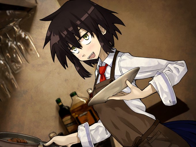 一枚絵の鯉さんの方も髪型とか修正した。 