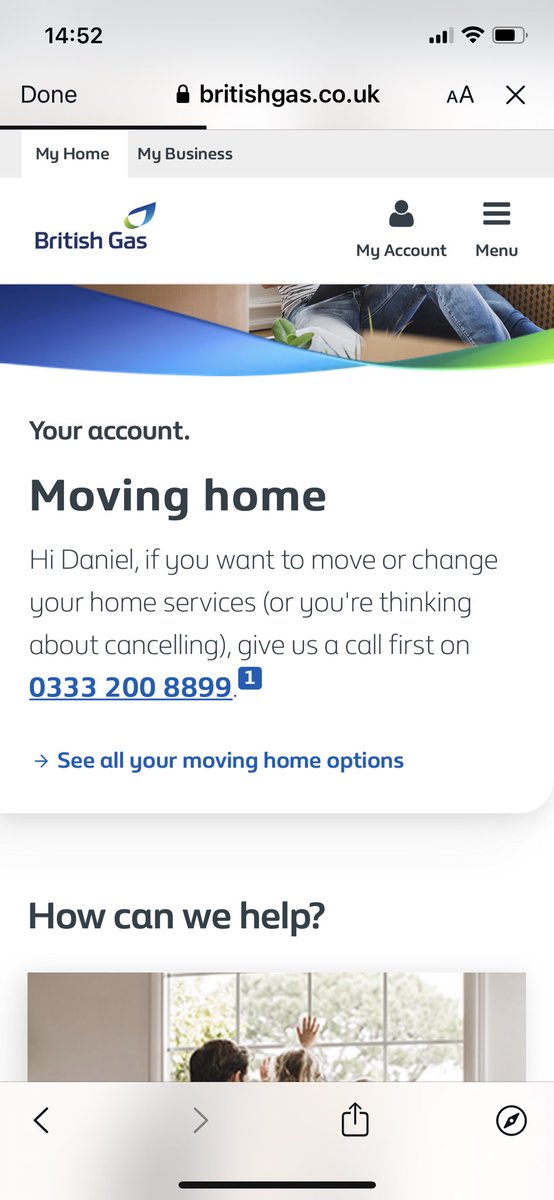 DW86's tweet photo. @BritishGasHelp Done that. Logged in and got the below, have rung number and no one answering call and hanging up. https://t.co/9wbQhyADA7