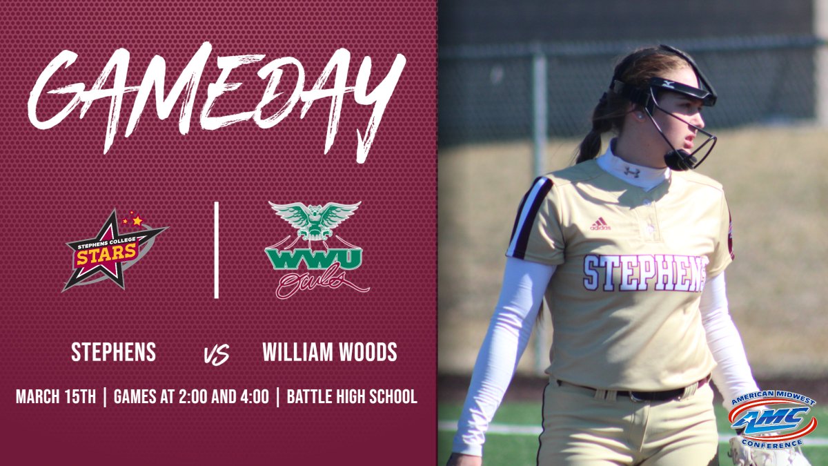 GAMEDAY for softball as they begin AMC play with a double-header against William Woods University!! Games are at 2:00 and 4:00!

Live stats game 1: bit.ly/3tZmSDR
Live stats game 2: bit.ly/3tZ8iMB