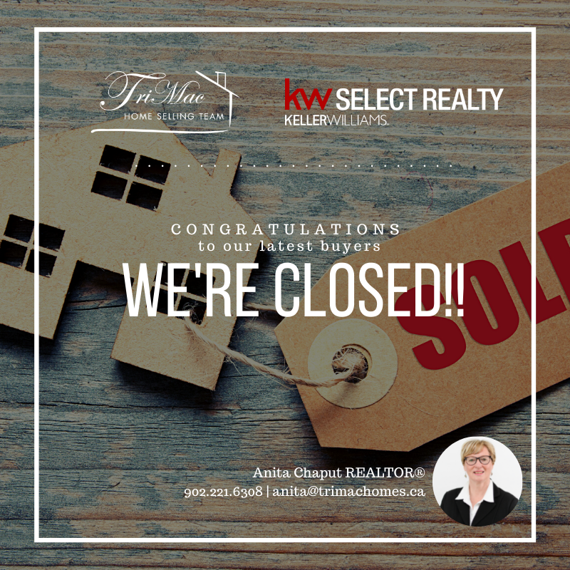 Congratulations to our latest buyers who closed on a property on the South Shore!! Thank you for trusting Anita and the TriMac Home Selling Team with your real estate needs!! 

#sold #closingday #buyer #novascotia #realestate #realtor #anitachaput #kw #kwselect #congrats
