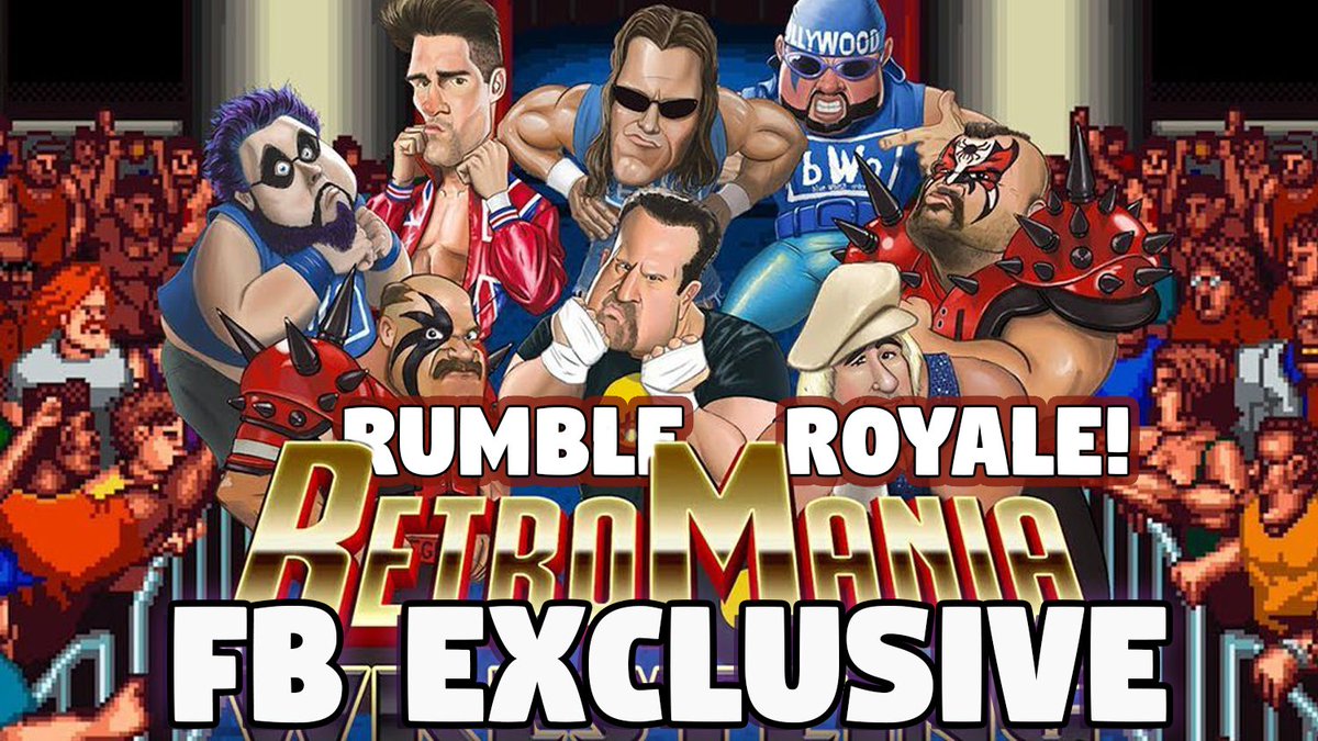 KwingsLetsPlays's tweet photo. Today's Exclusive Look is RETROMANIA Wrestling - Rumble Royale! (PS4) with #theKwings #FacebookExclusive #FBExclusive #Knightwing01 #KwingsLetsPlays up #LIVE now for your Funtertainment only on #FACEBOOKGAMING! https://t.co/eAru3GLhIV https://t.co/JfHPF4Tvw6