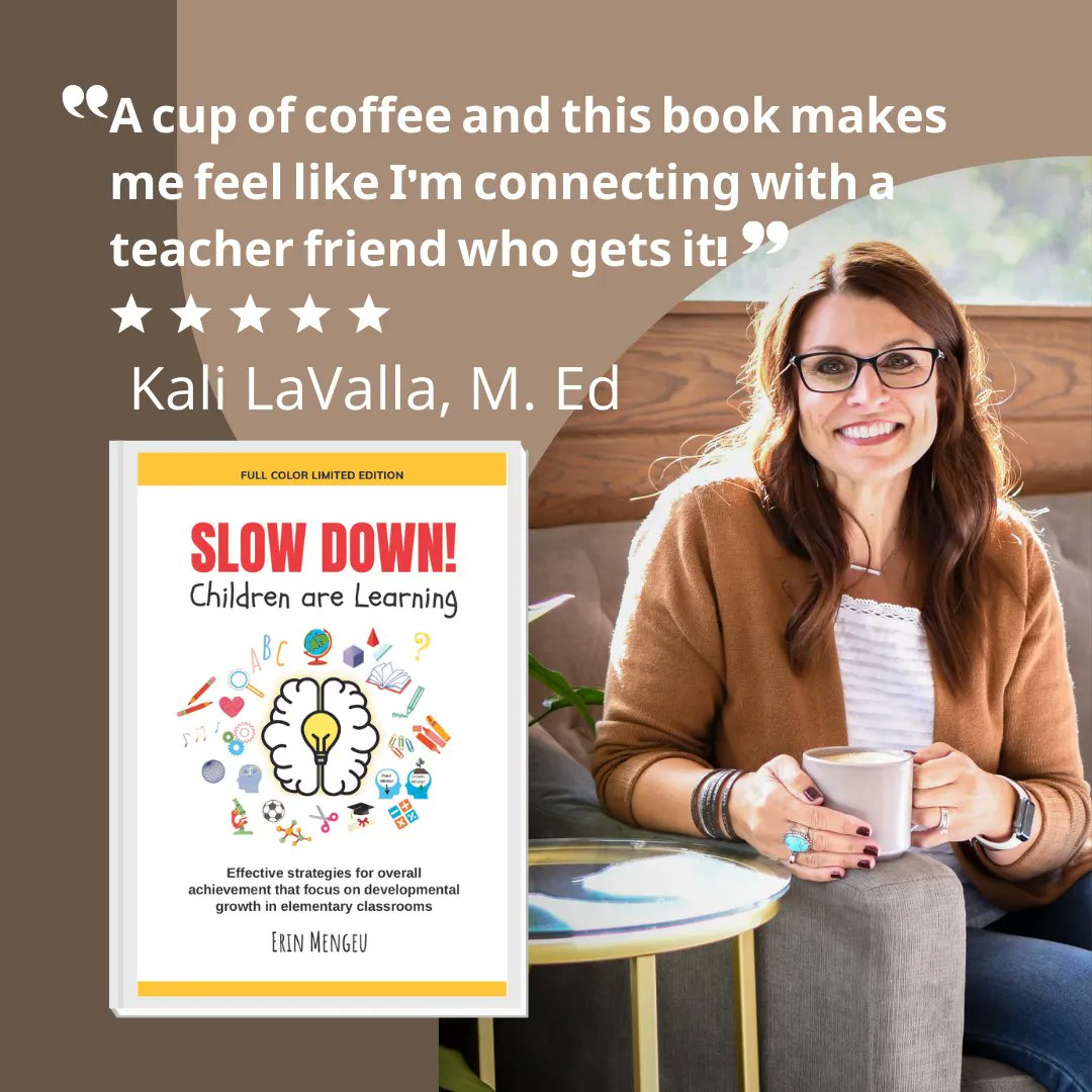 If you haven't already, grab your copy of SLOW DOWN! Children are Learning!  #slowdownnowtogofastlater   This would make a great book study for #elementaryschoolbuildings  #principals contact me personally for group rates. buff.ly/3I4I7co