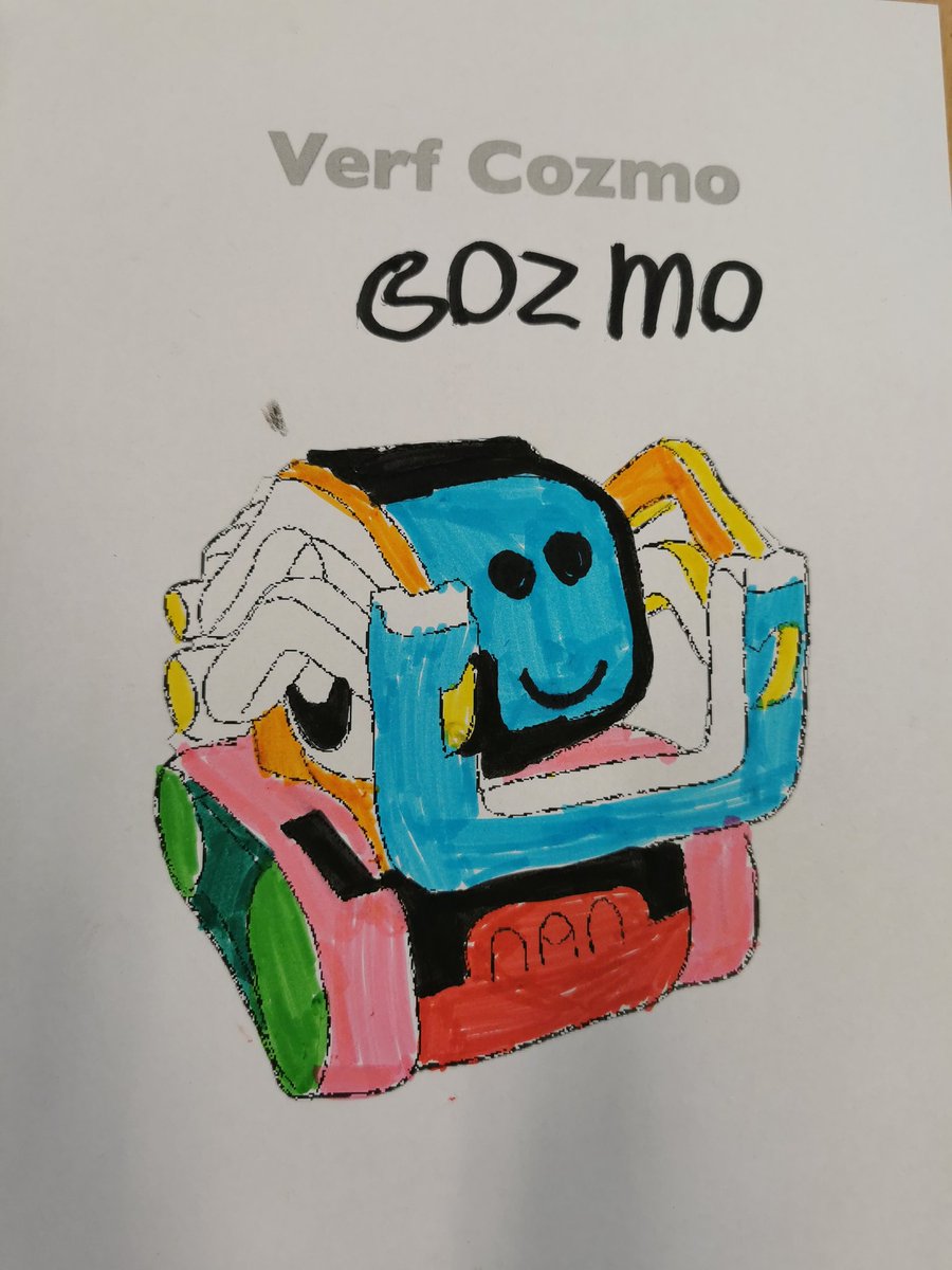LucaLeisten's tweet photo. First day @SKOPOSSchijndel was a success! Everybody had great fun with #Cozmo and #Clicbot, including today's crew @RuudHortensius and @AnnHogenhuis!🌟 So interesting to hear about children's opinions about robots and don't get me started on their brilliant drawings! 🤖 https://t.co/bEhh4jqVCC