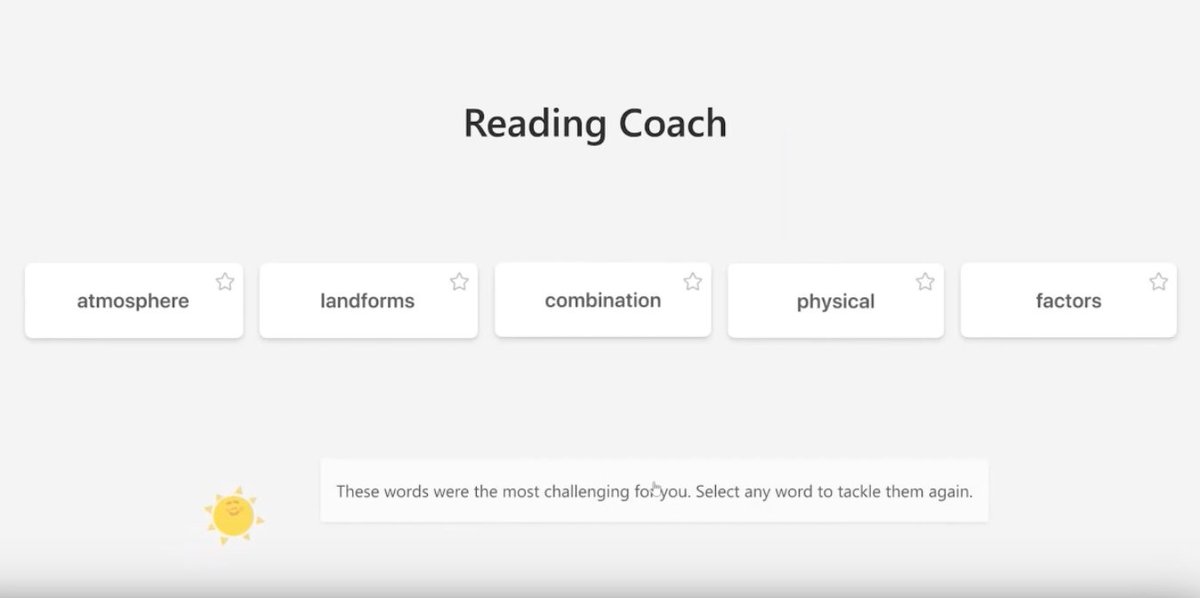 #ReadingCoach is going to revolutionise reading and help bridge the reading gaps left by Covid. 
#MIE #MIEE #e22022 <a href="/MicrosoftEDU/">Microsoft Education</a> <a href="/Gizelle_Simpson/">Gizelle Simpson</a>  <a href="/NBConsultLearn/">Charmaine Cowell</a> @kimblackhurst1 <a href="/Gabriel01784452/">Gabriela Willis✨</a>