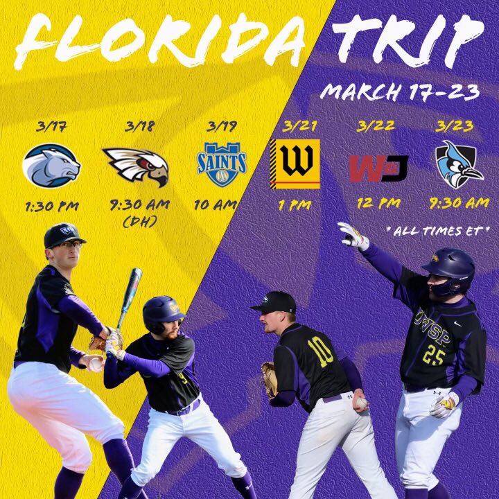 Here is a look at the Pointers Spring trip schedule
#Rolldawgs