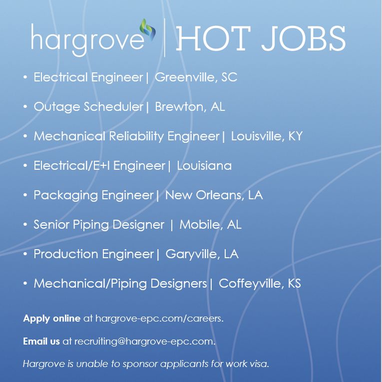 hargrove_epc's tweet photo. Amazing opportunities at Hargrove Engineers + Constructors. We are #hiring! If you want to be apart of a winning team #applytoday at https://t.co/mKCqSjxlw8 and send your resume to recruiting@hargrove-epc.com. #engineeringjobs #nowhiring #opentowork https://t.co/VBC28aMo3r