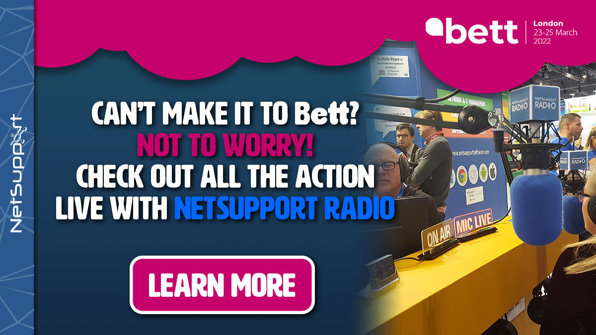 RussellPrue's tweet photo. Thrilled to be hosting this year's Official Live Radio Channel for #BETT2022 I've been to and worked at every BETT since 1985 and know just a bit about the event. Join me everyday at 3:00PM LIVE on #NetSupportRadio https://t.co/cPdMQYP1zJ and also here https://t.co/gCZsXMjxxB https://t.co/70lZ5AbscO