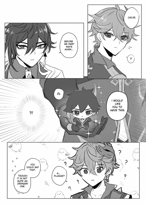 a comic about zhongli nui because i love him a normal amount (contains slight 🔶💧)

* read right to left 