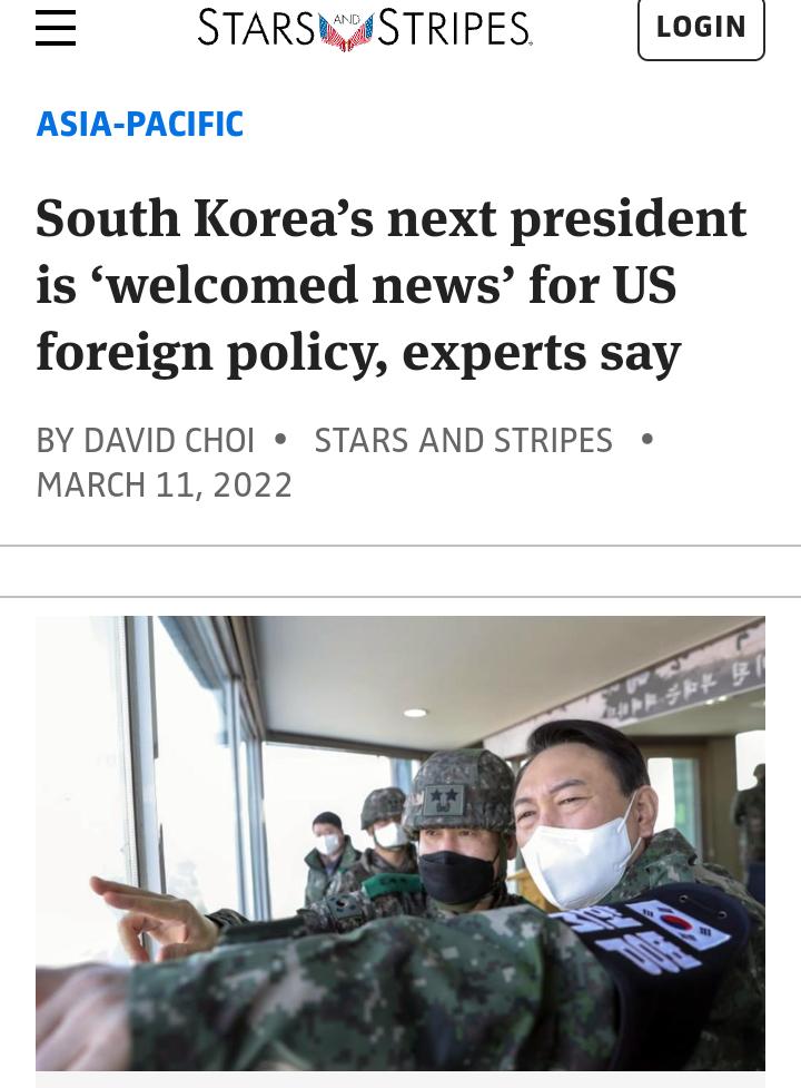 Oceanworldfree's tweet photo. #SKorea new presi #ForeignPolicy likely,
☑️Willing to resume large-scale military drills with US
☑️Deploying another US-made #THAAD
☑️Valuing Japan’s role in
USalliance structure
☑️Ending #StrategicAmbiguity,
#USFK & its bases can go to war around the world
#38thParallel https://t.co/f2CA2oDW0x