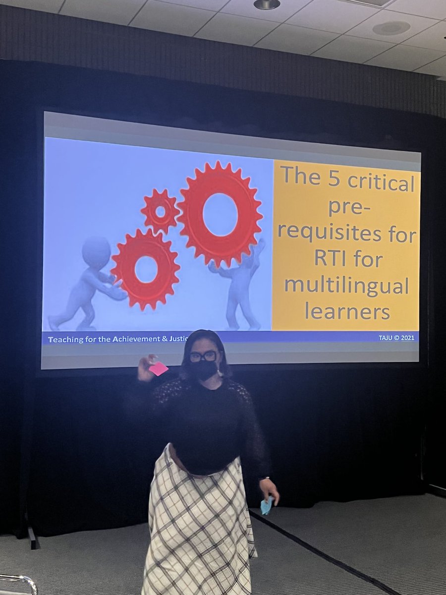 Learning about Implementing Culturally Sustaining RTI and MTSS models for Multilingual Learners with <a href="/NewtonCoSchools/">NCSS</a> <a href="/kimberly_wilber/">Kimberly Wilber</a> !
Wonderful presentation by <a href="/TajuLearning/">Alexandra Guilamo</a> 
Thank you <a href="/SolutionTree/">Solution Tree</a> #leadershipsummit