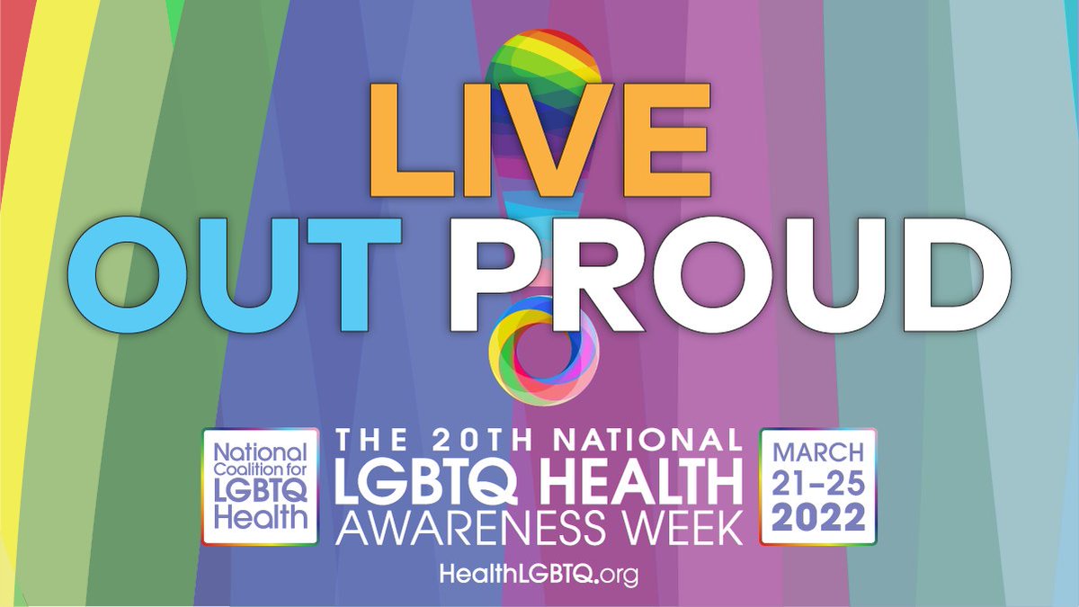 HealthHIV's tweet photo. We are a Proud Partner Organization for the @Health_LGBTQ 20th Annual National LGBTQ Health Awareness Week, and we urge you to do the same. Become a champion of change within the #LGBTQHealth landscape by visiting  https://t.co/gHayu2vWzw https://t.co/H9yOYV4JNe