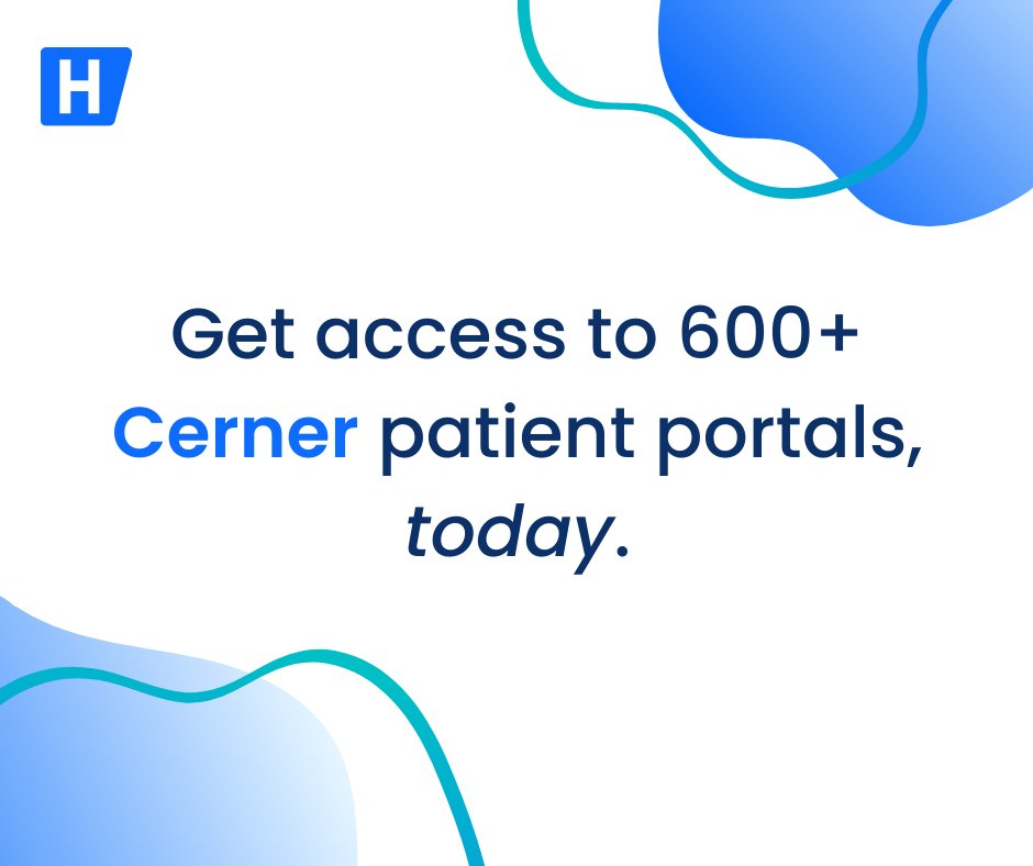 Human_API's tweet image. Did you know our #healthdata network provides access to 90% of #patientportals in the U.S. including 600+ Cerner patient portals? 

hubs.li/Q015-J640

#healthtech #digitaldata #electronichealthrecords #healthconsumers