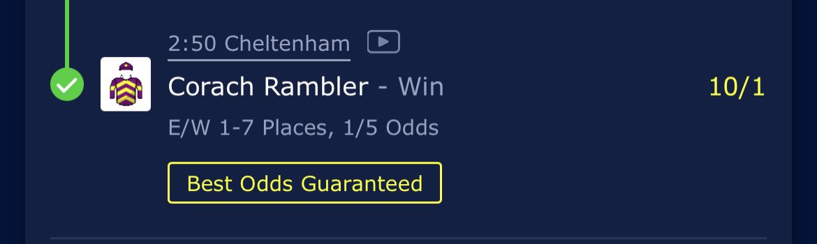 BVsportstips's tweet photo. 🐎 It's a winner! 🥳

🔹Corach Rambler 10/1 Winner ✅

🔹 Our Power 12/1 Place ✅

Lovely stuff 👏🏼

18+ gambleresponsibly https://t.co/nWGygS5xUt