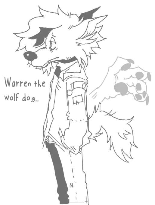 Slight Warren redesign for the comic, 
he was too cartoony compared to the others in it 