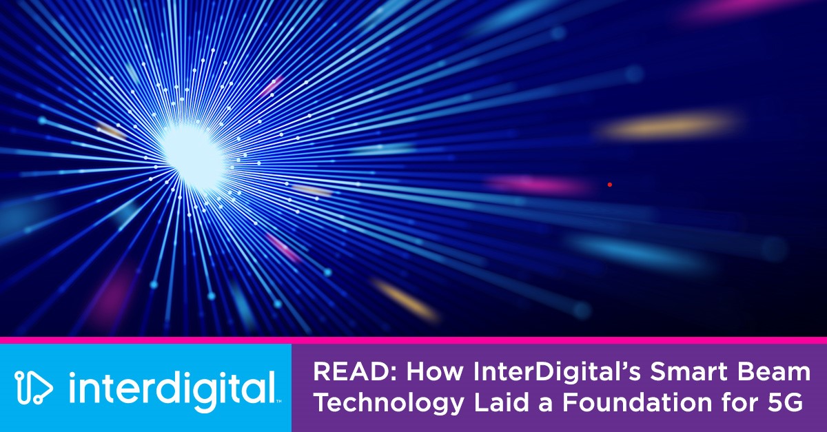 InterDigitalCom's tweet photo. At #InterDigital, we take pride in our heritage and portfolio of patented system architecture and #connectivity solutions that help unlock future generations of #wireless.

Here's how our smart #beam technology laid a foundation for #5G: https://t.co/8HbcWLTeIL https://t.co/rle4IvVV1q