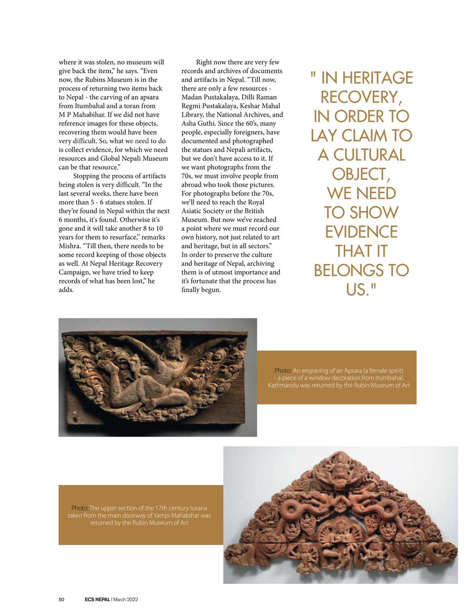 r0shanmishra's tweet photo. "Archiving the lost Artifacts of Nepal"

Thank you Shreesha Nankhwa for this article on ECS Nepal https://t.co/1Ze86wBGB3