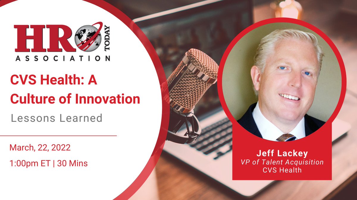 In 2020, <a href="/CVSHealth/">CVS Health</a> significantly grew its hiring against the backdrop of record-breaking 2020 #recruitment. Now, <a href="/Lackeyjk/">Jeff Lackey</a> is back to talk about HOW these things were accomplished in the #HROTodayAssociation's livestream on 3/22! Learn more &amp; register: bit.ly/3IfvUl4