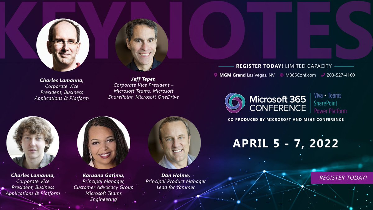 sim_100's tweet photo. We are so thrilled to be a part of the #Microsoft365 Conference in Las Vegas in three weeks! We're looking forward to #connect, #collaborate, #create and #celebrate with the community, so register and come visit! https://t.co/yx9Vu6CRtv https://t.co/IsPKD4qUJq
