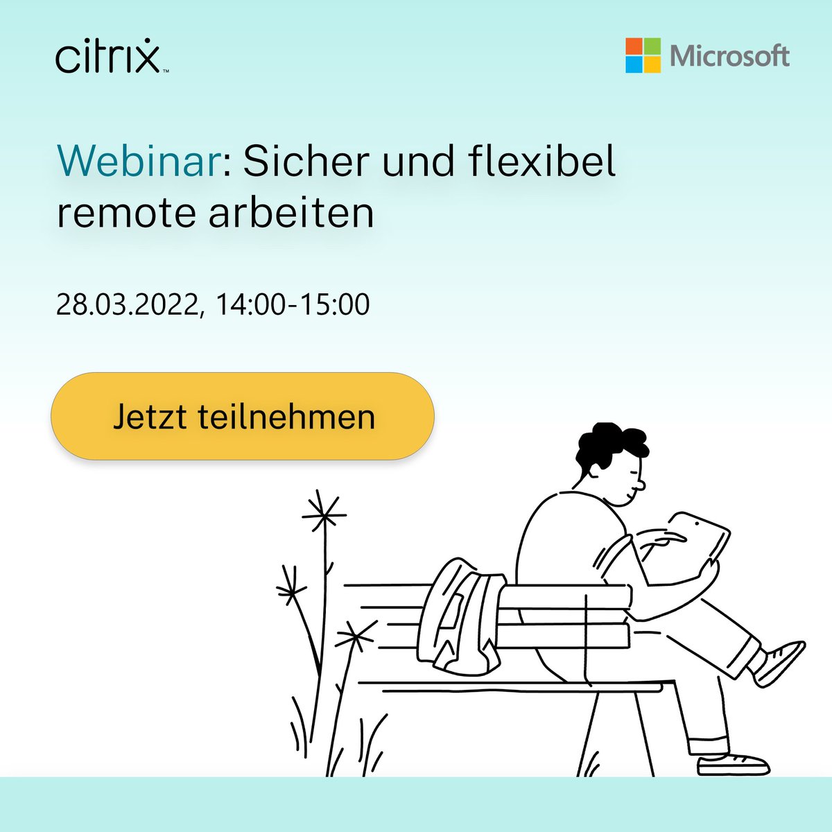 markusgoebel's tweet photo. Mehr Sicherheit durch virtuelle Desktops aus der Cloud: Unser Webinar von @Citrix und @MicrosoftDE am 28.3. gibt Tipps zum Bereitstellen solcher Hybrid-Arbeitsplätze per #AzureVirtualDesktop über die zentrale Management-Konsole von Citrix. Zur Anmeldung: https://t.co/3p2vlXM6jJ https://t.co/XnYmI3issH