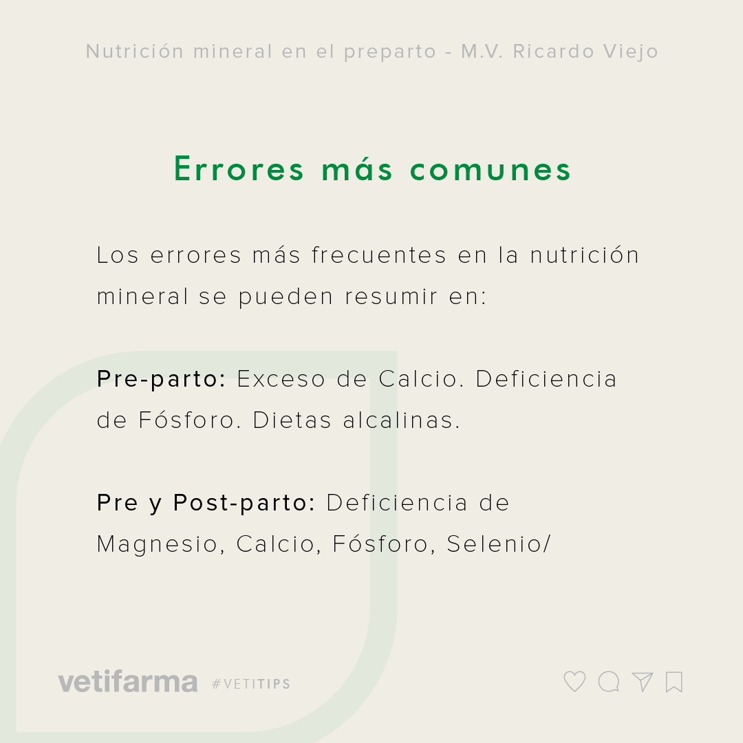 vetifarma's tweet photo. #VetiTips - NUTRICIÓN MINERAL EN EL PREPARTO
Los desbalances minerales en el preparto provocan pérdidas de alto impacto económico en los sistemas de producción. https://t.co/egg9YvM6mD
