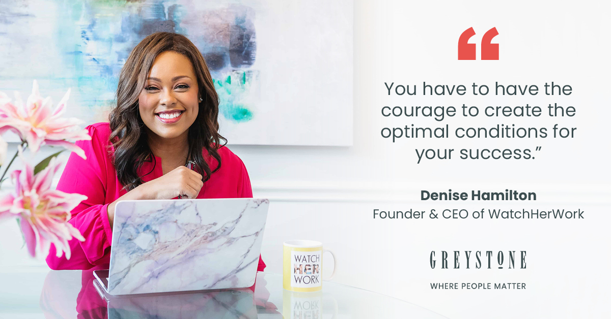 GreystoneCREF's tweet photo. Greystone was thrilled to host keynote speaker @OfficialDHam, CEO of WatchHerWork on#IWD2022. She shared wisdom and actionable steps about navigating differences, being a force for change and an ally &amp; having courage to break barriers and biases. #WomensHistoryMonth #EqualPayDay https://t.co/GlNC8awmdB