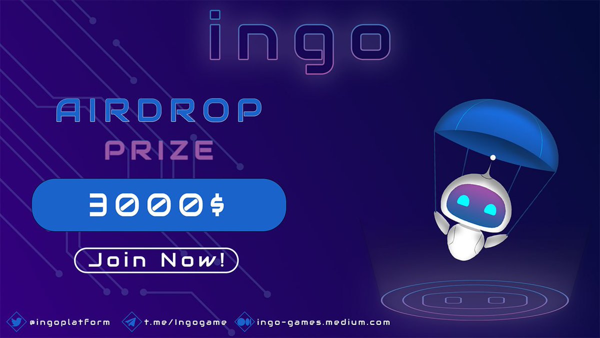 ingoplatform's tweet photo. 📢 3000$ INGO Airdrop 
⏰ End Date: 06:00 PM GMT+1 30 MAR
💰 50 random winners: 20$ each
💰 100 random winners: 10$ each
💰 200 random winners: 5$ each

Join NOW! 🔥

https://t.co/lKZcrS8q7U

#NFTs #INGO #Metaverse #GameFi https://t.co/LewG054W6s