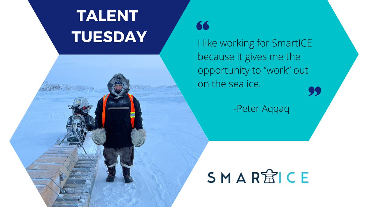 SmartICE_Arctic's tweet photo. Happy #TalentTuesday! Today we are featuring Peter Aqqaq, Community Engagement Coordinator for Taloyoak, Nunavut. Peter engages with his community regarding work with SmartICE and is currently waiting to complete #SmartBUOY training. (1/2) https://t.co/madrYecd1e