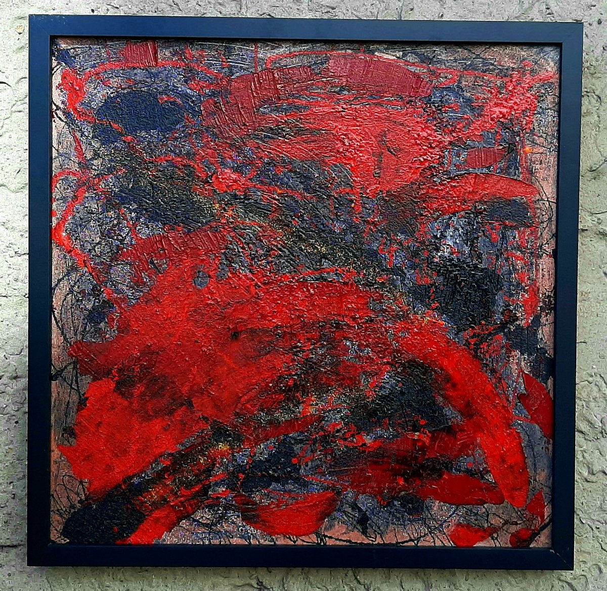 9Wajner's tweet photo. •▪︎red vesperum▪︎• 
50x50 akryl
#abstrakcja #abstractpainting #abstractart https://t.co/OyQwPcFv96