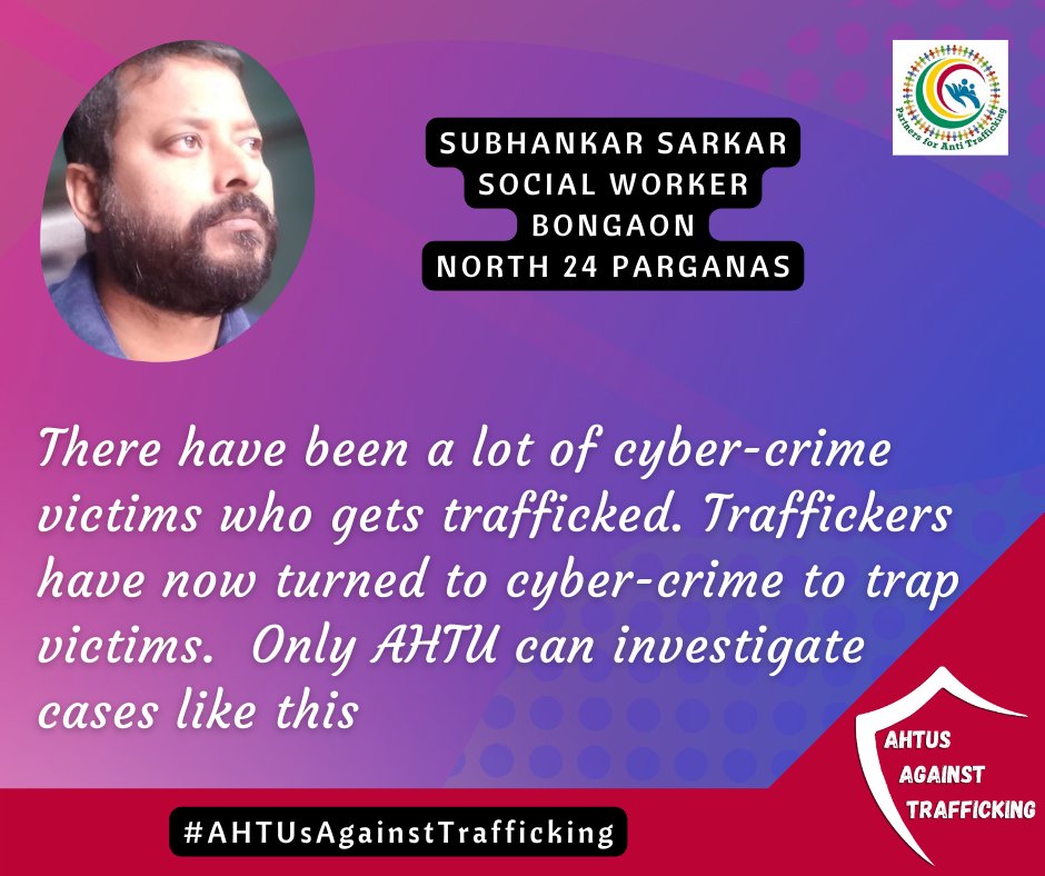 PATnorth24pgs's tweet photo. Traffickers are increasingly turning to the internet to lure young victims who are prone to trusting strangers.

Subhankar Sarkar, an anti-human-trafficking social worker from the Bongaon block, believes that AHTU may play a vital role in investigating cyber crimes like these. https://t.co/GFGQycjp9j
