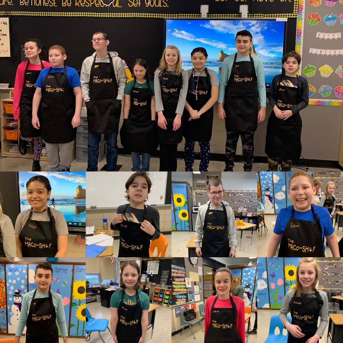The Maco-Shop employees are looking good and ready for work! @DrMcQuaidWM <a href="/nina_pearsall/">Nina Pearsall</a> @Macopin_AP @WestMilfordSupt